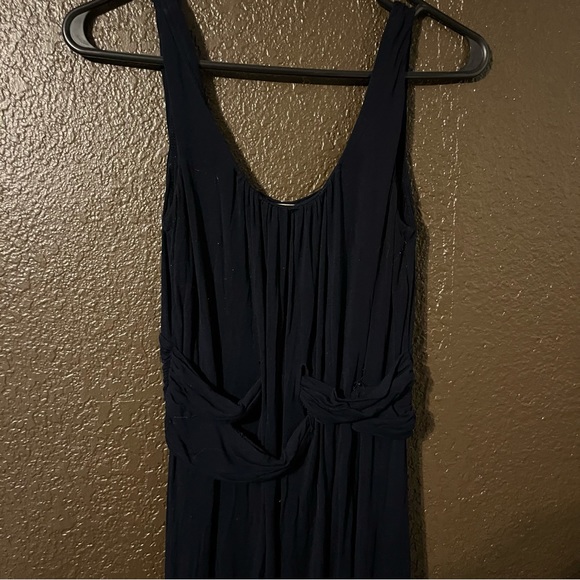 Long Black Philosophy Maxi Dress with Belt Detail at Waist, Size Small - Picture 2 of 8